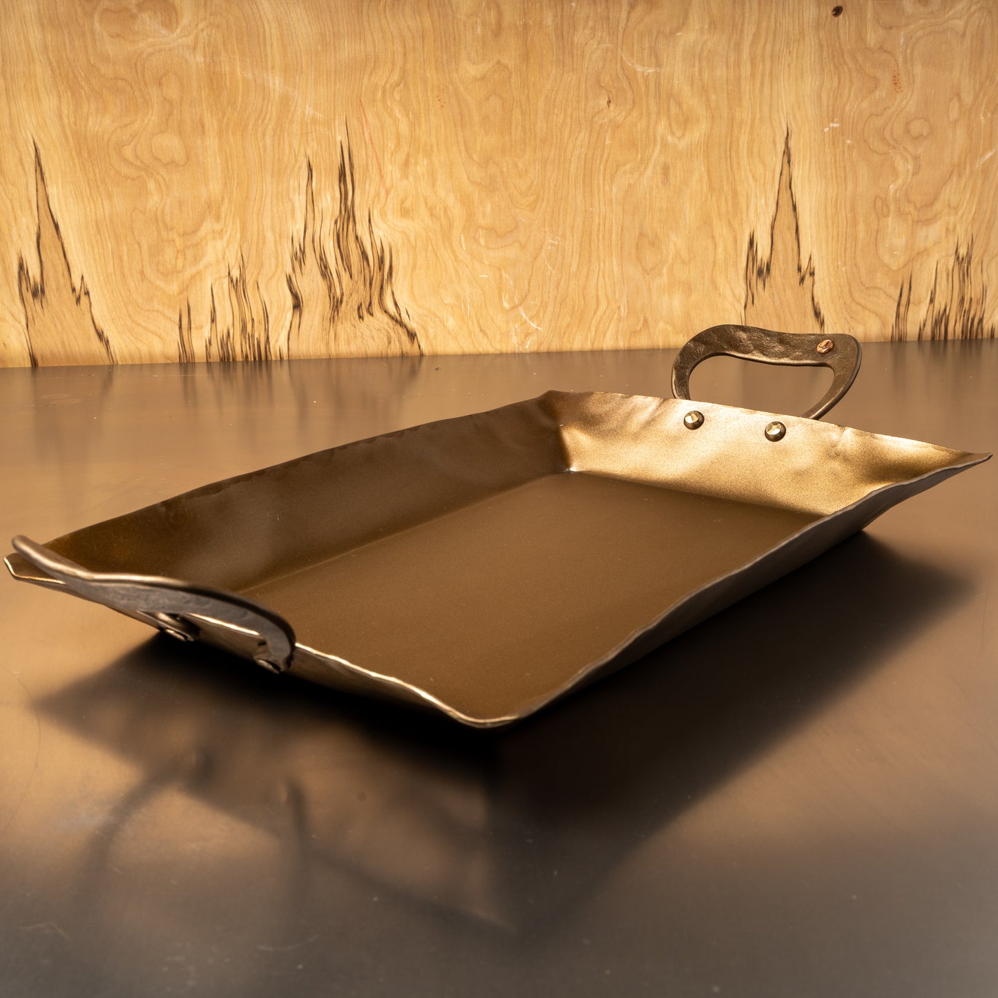 Carbon Steel Roasting Pan - Hand Forged