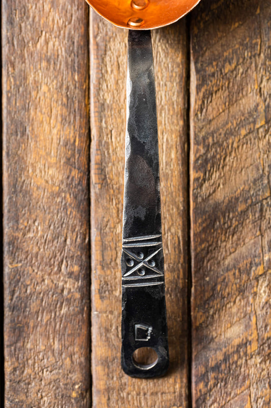 "XO" Copper & Stainless Coffee Scoop - Hand Forged