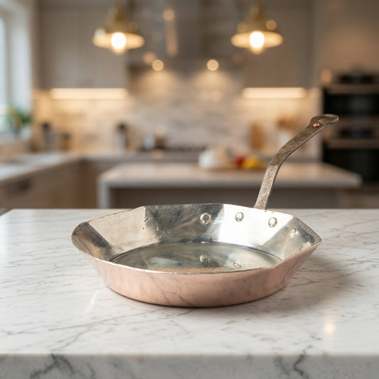 Corre Larkin 10" Copper Tin-Lined Skillet. Pre-order. Ships in September. Only 50 available.