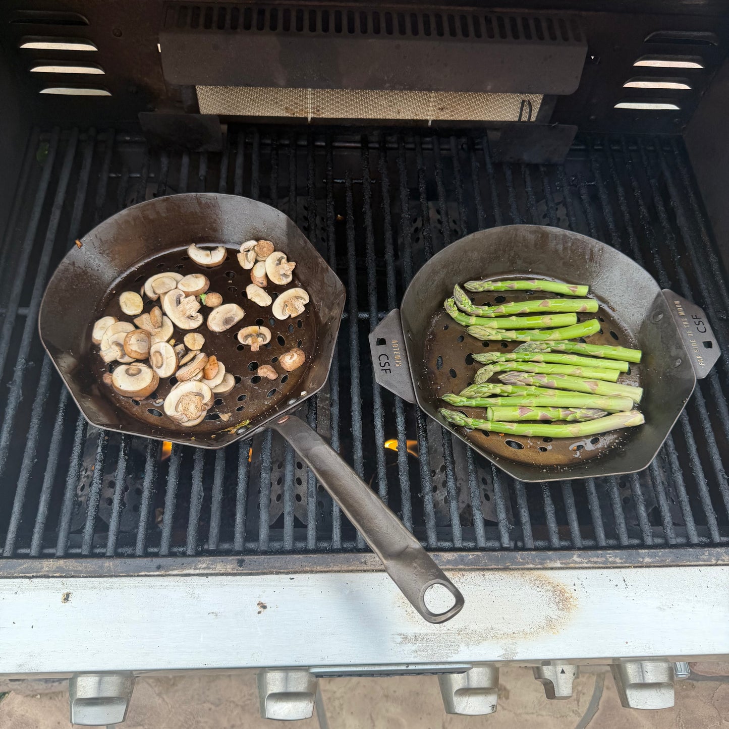 Artemis Grill Pan: Far Side of the Moon. 10" Carbon Steel