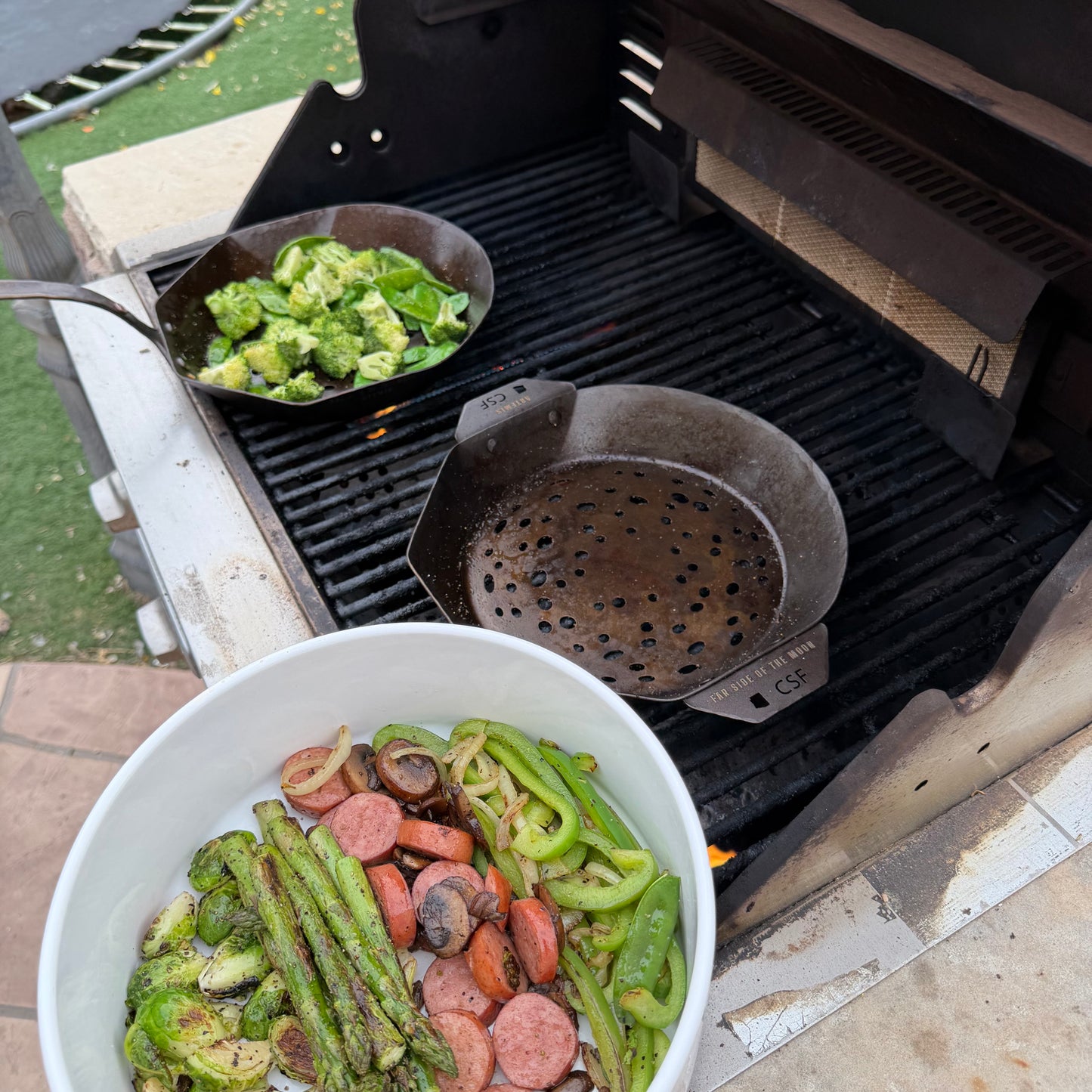 Artemis Grill Pan: Far Side of the Moon. 10" Carbon Steel