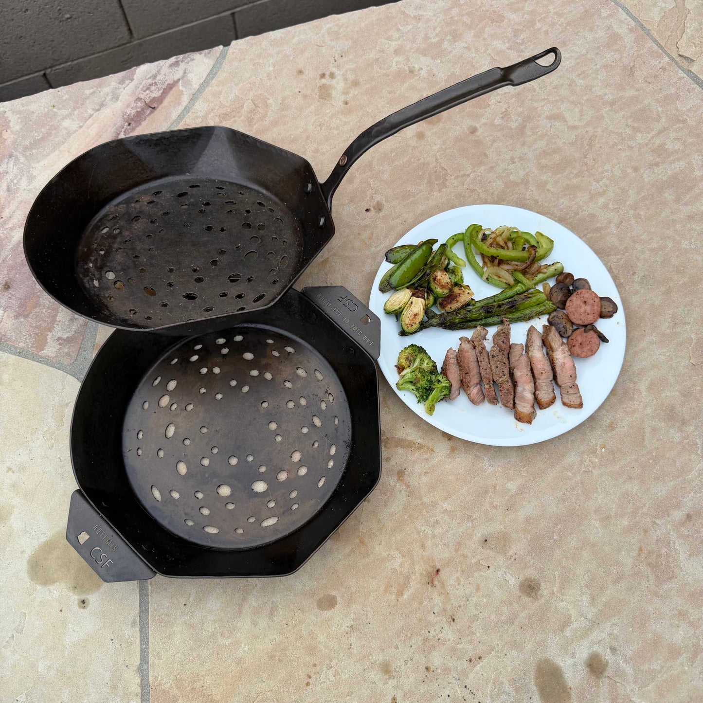 Artemis Grill Pan: Far Side of the Moon. 10" Carbon Steel