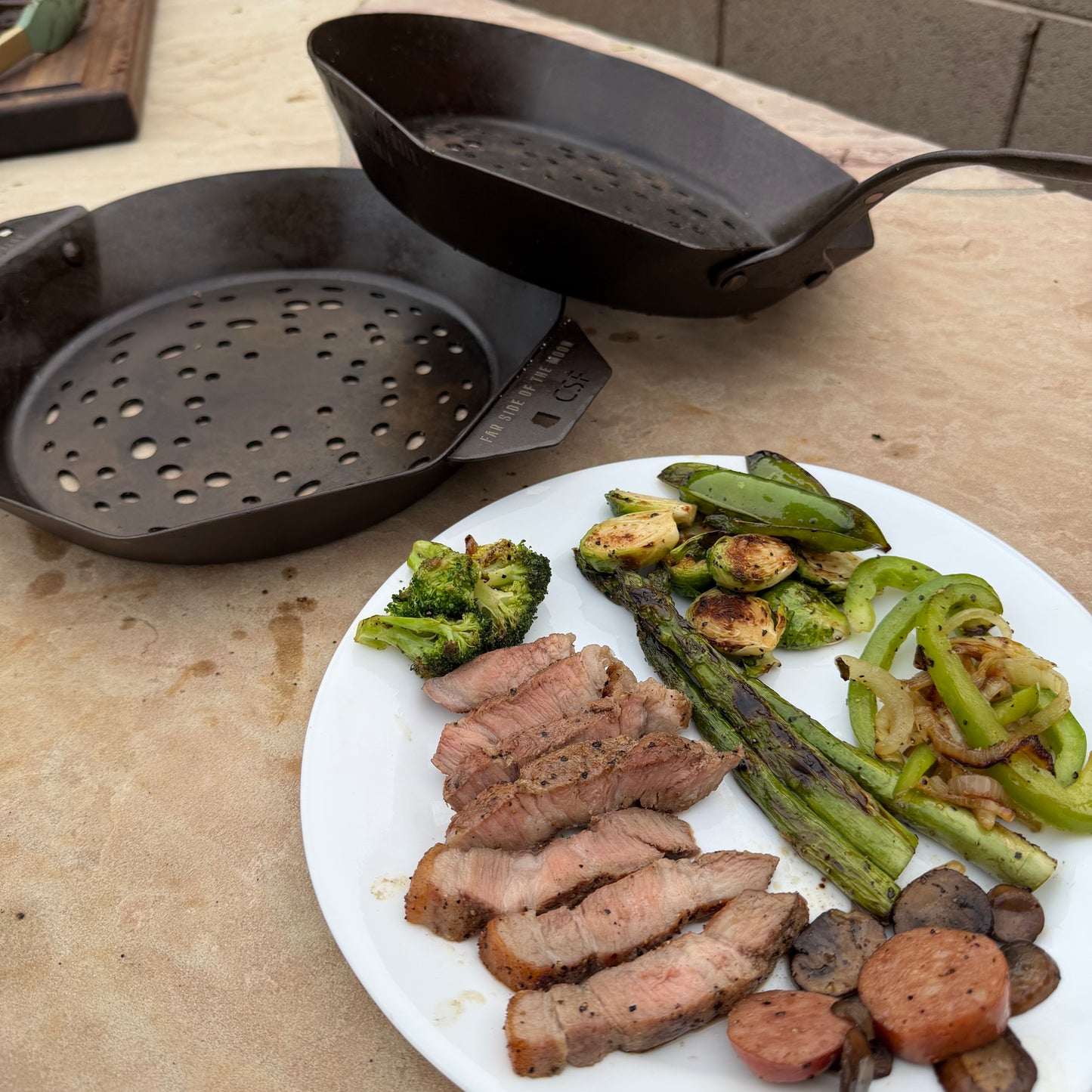 Artemis Grill Pan: Far Side of the Moon. 10" Carbon Steel