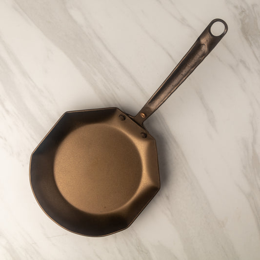 8" Hybrid Carbon Steel Skillet - Hand Forged