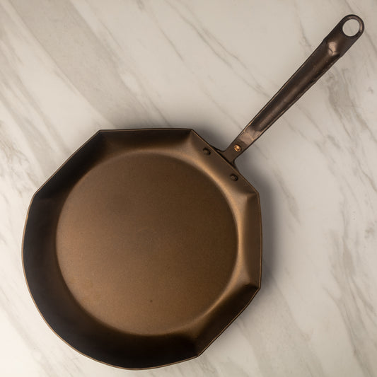 12" Hybrid Carbon Steel Skillet - Hand Forged
