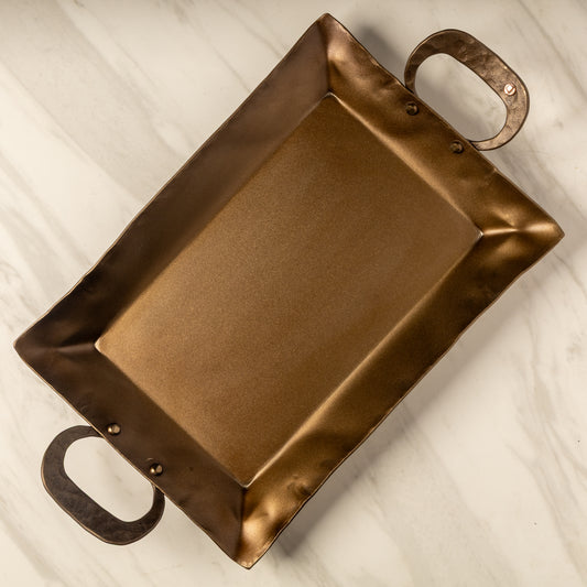 Carbon Steel Roasting Pan - Hand Forged