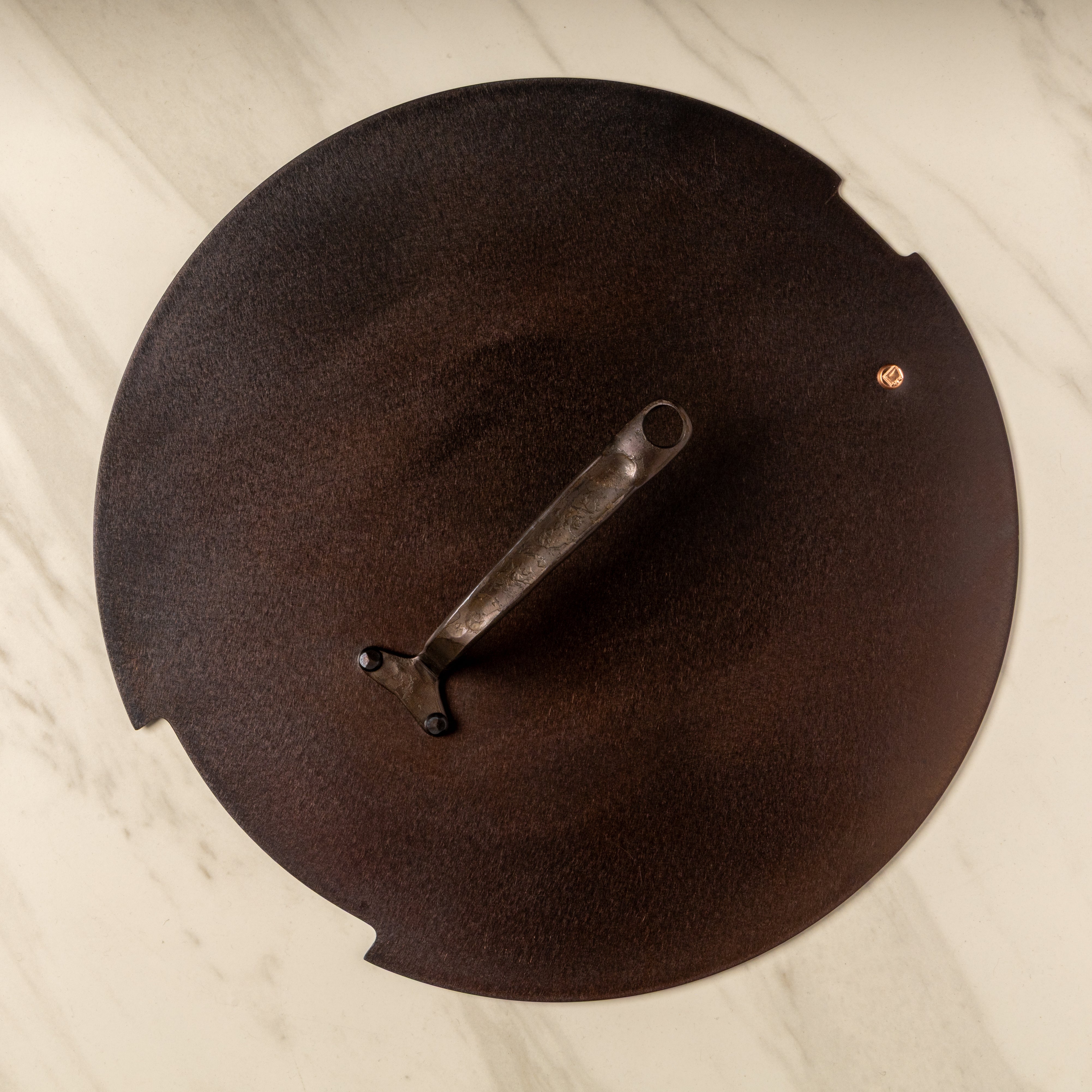 12.5" Country Fry Skillet Lid - Copper State Forge