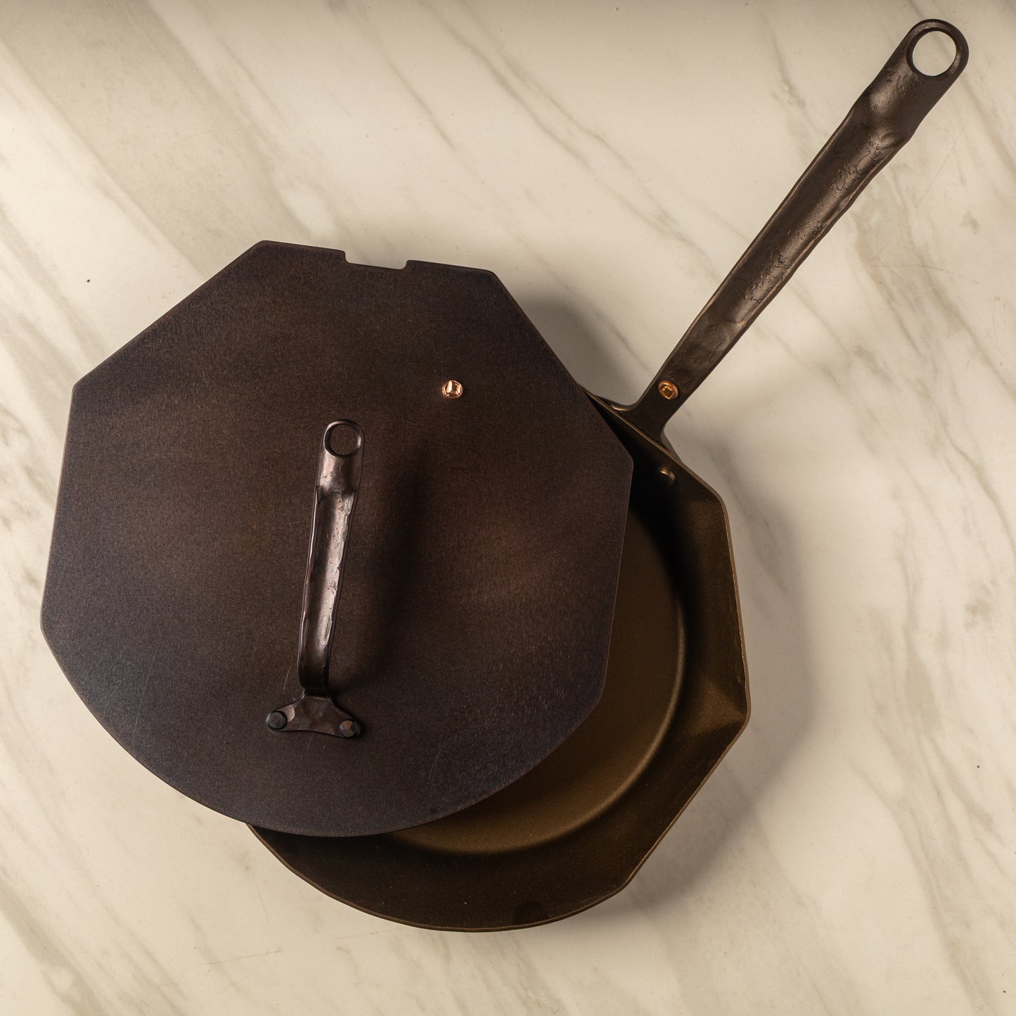 10" Hybrid Carbon Steel Skillet - Hand Forged