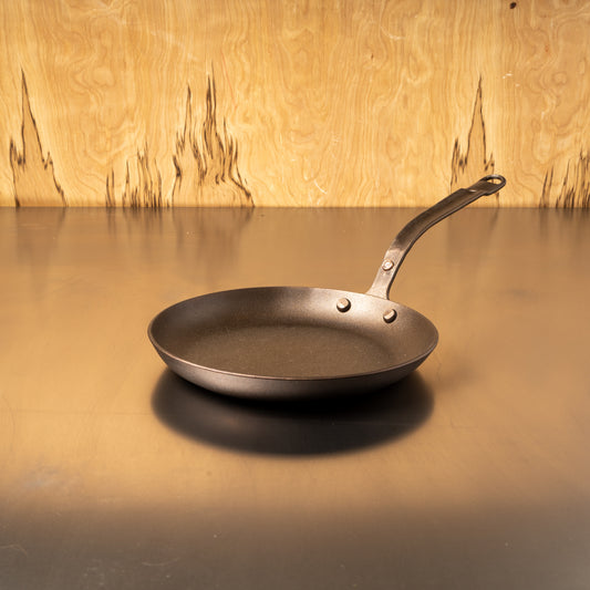 8" Round Carbon Steel Skillet - Hand Forged