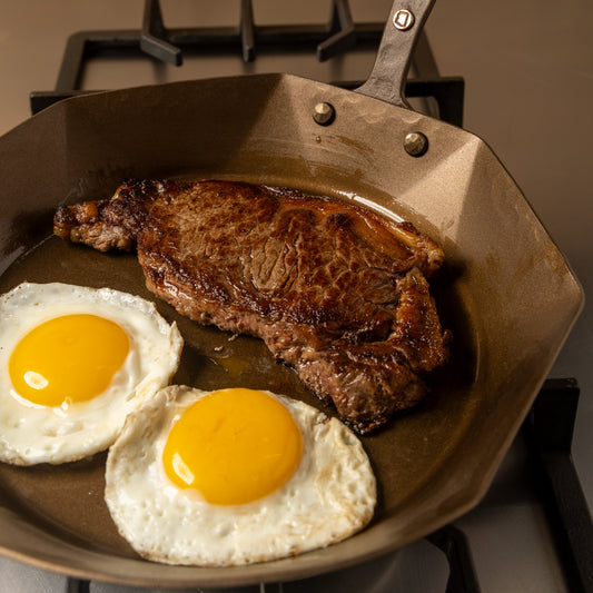 10" Hybrid Carbon Steel Skillet - Hand Forged
