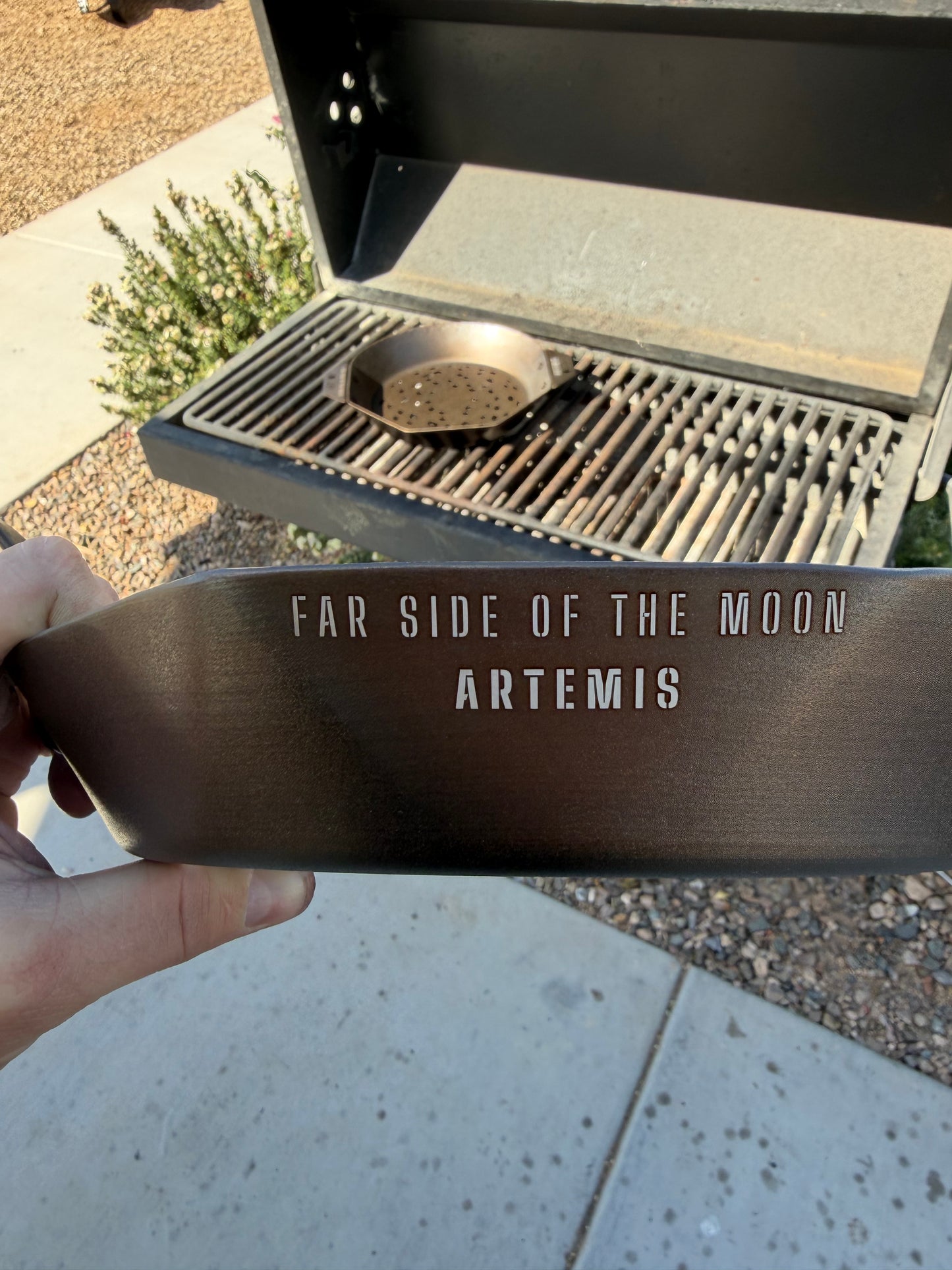 Artemis Grill Pan: Far Side of the Moon. 10" Carbon Steel