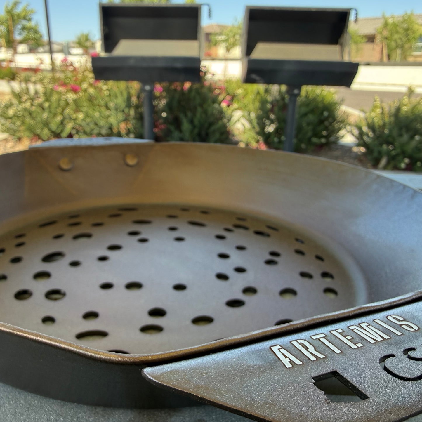 Artemis Grill Pan: Far Side of the Moon. 10" Carbon Steel