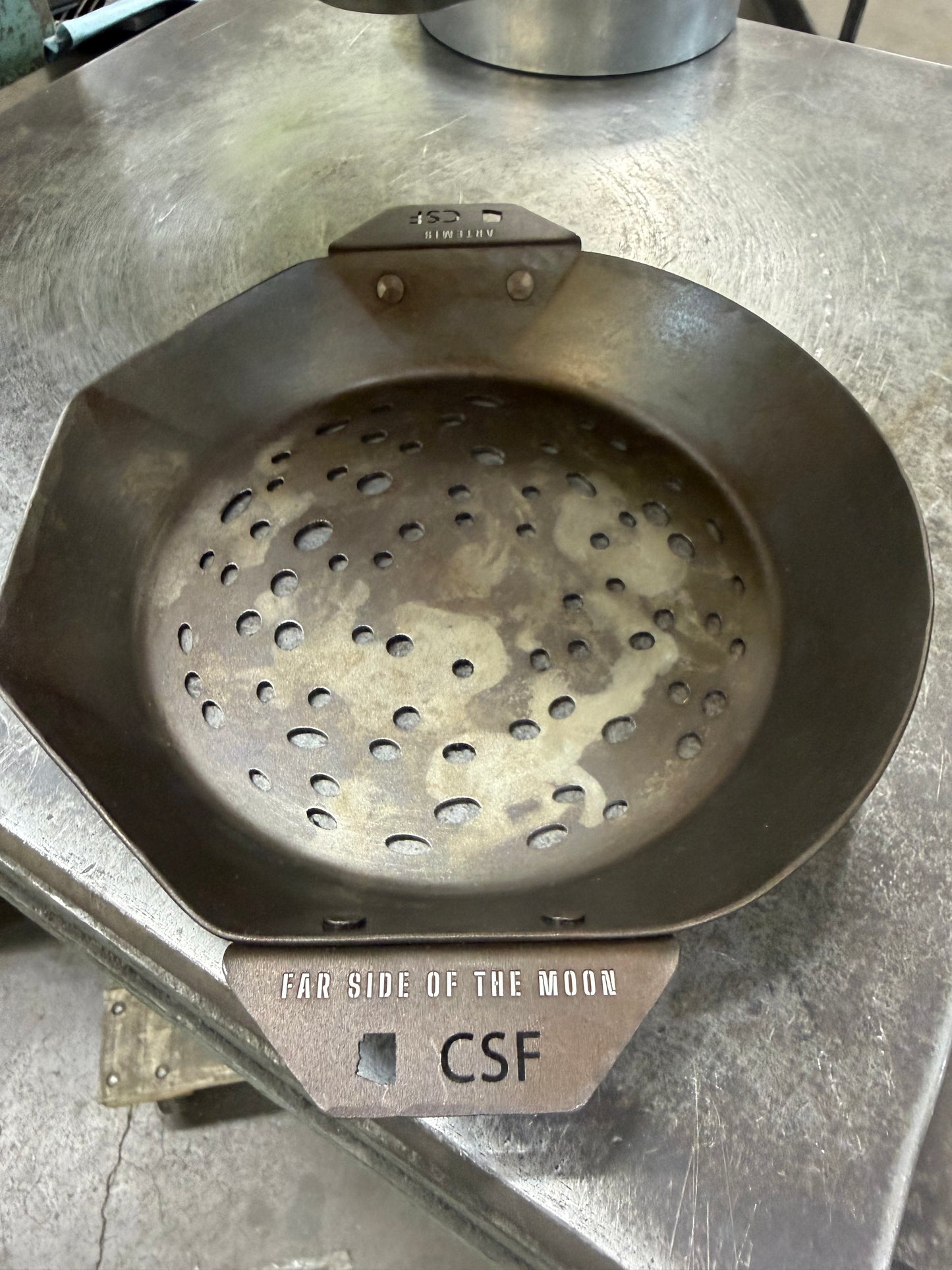 Artemis Grill Pan: Far Side of the Moon. 10" Carbon Steel