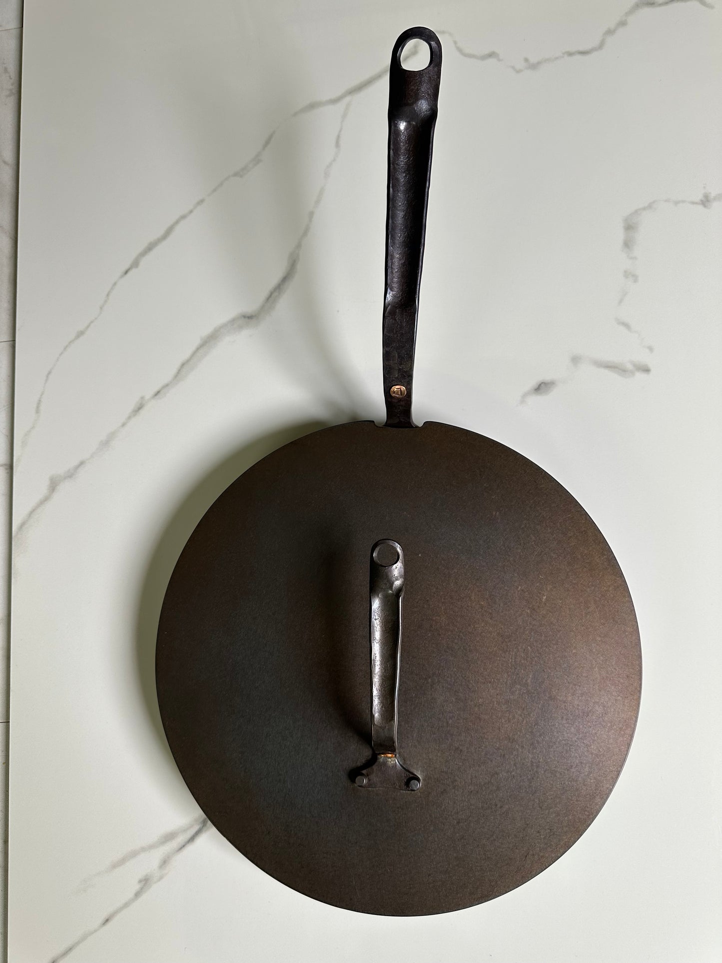 8" Round Carbon Steel Skillet - Hand Forged