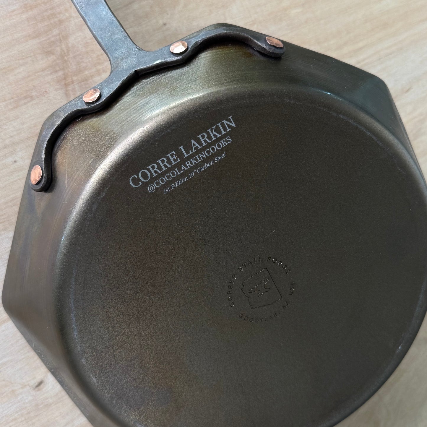 Corre Larkin 10" Carbon Steel Skillet. Pre-order. Ships in September. Only 350 Available!