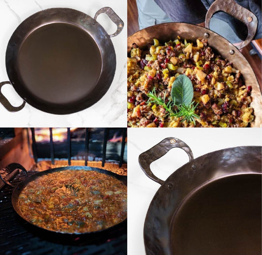 15" Paella & Roasting Pan - Carbon Steel