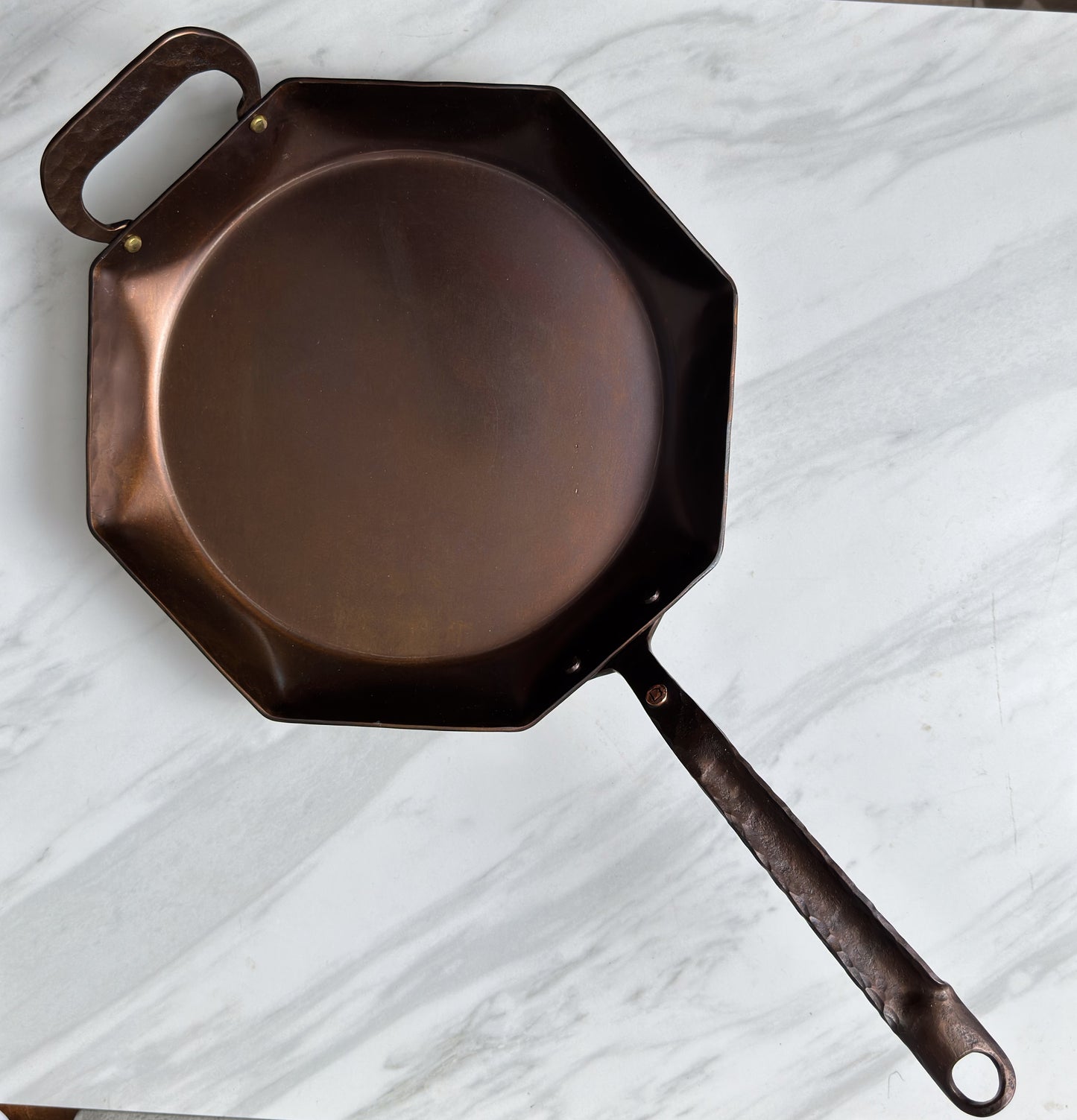 8 Octagon Carbon Steel Skillet - Hand Forged