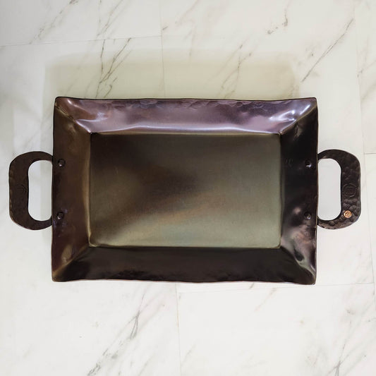 Carbon Steel Roasting Pan - Hand Forged