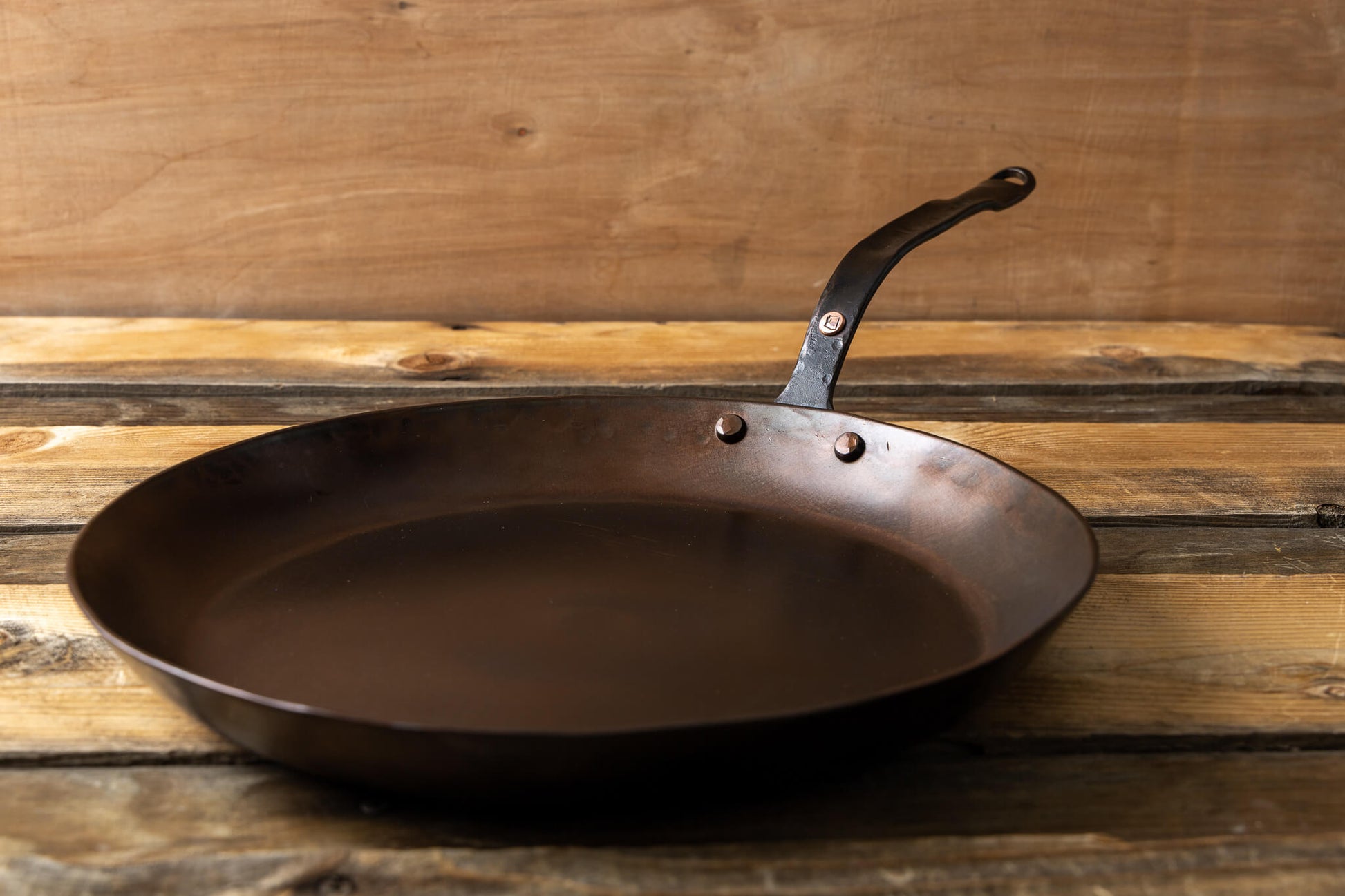 12 Round Carbon Steel Skillet - Hand Forged – Copper State Forge