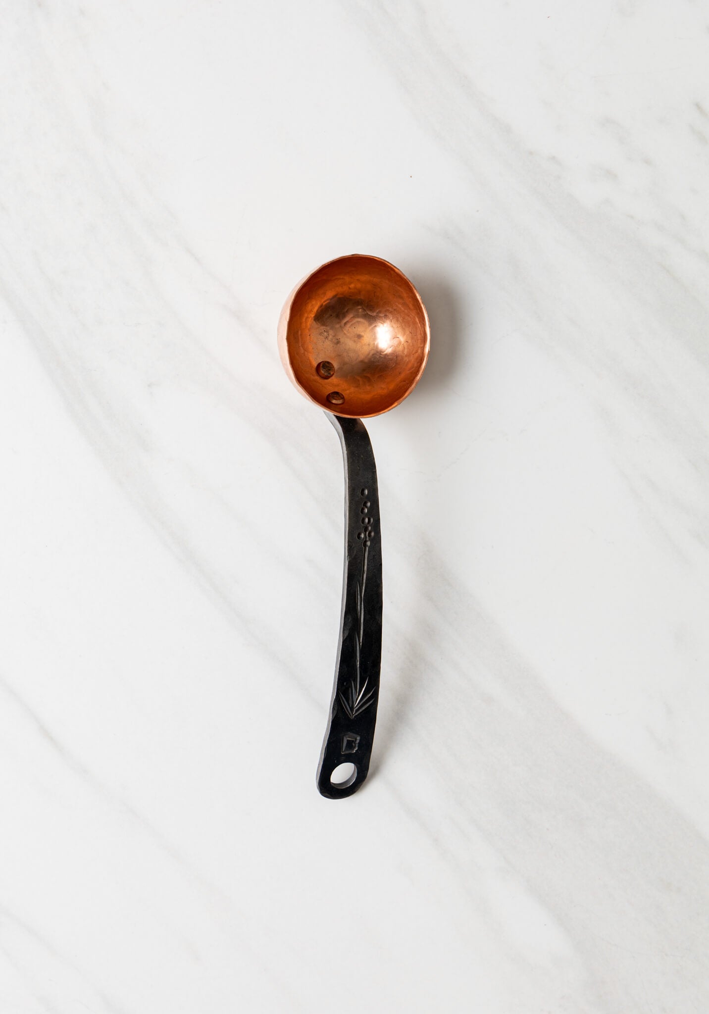 "Sotol" Copper & Stainless Coffee Scoop - Hand Forged