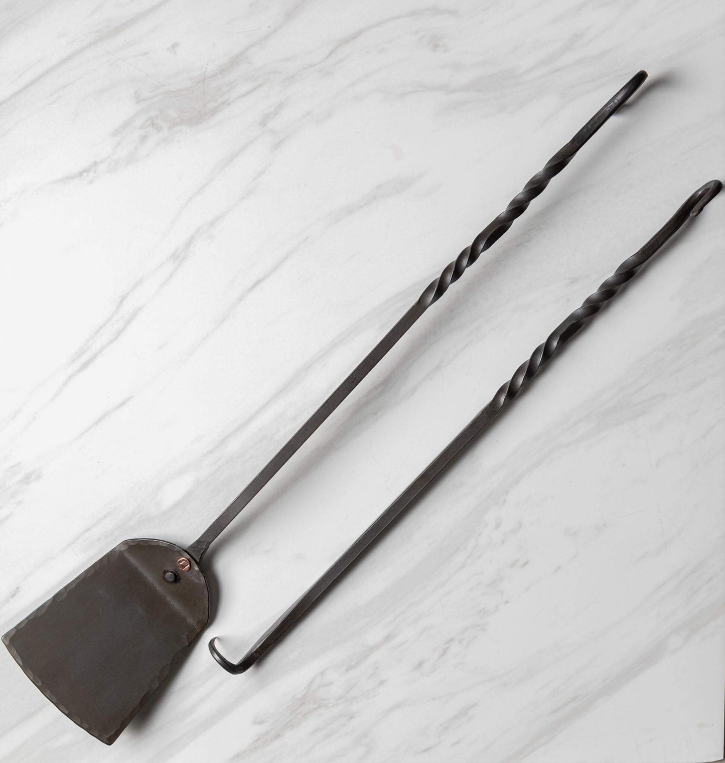Grill Master Spatula and Steak Flipper Set - Hand Forged